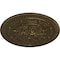 Ekena Millwork Naple Ceiling Medallion (Fits Canopies up to 3 3/8"), Hand-Painted Brass, 37 1/2"OD x 3 3/8"P CM37NABRS - alternate 3